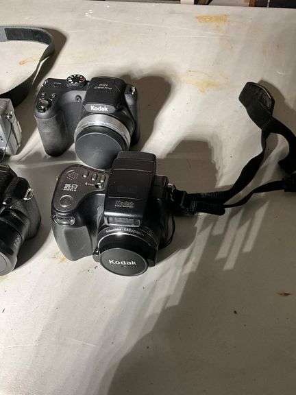 5 Digital Cameras Including Kodak, Olympus, and Fujifilm