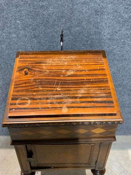Wooden Cabinet With Inlay Design