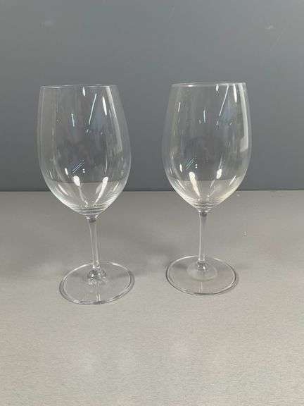 Vintage Claus Josef Riedel Crystal Wine Glasses, Set of Two