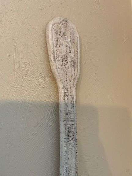 Decorative Fork and Spoon Wall Decor With Distressed Finish
