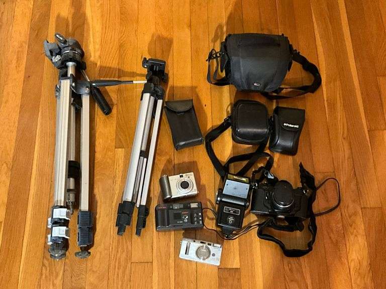 Cameras, Tripods, and Accessories, Untested