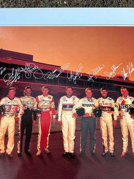 1990 The Winston Charlotte Motor Speedway Autographed Poster