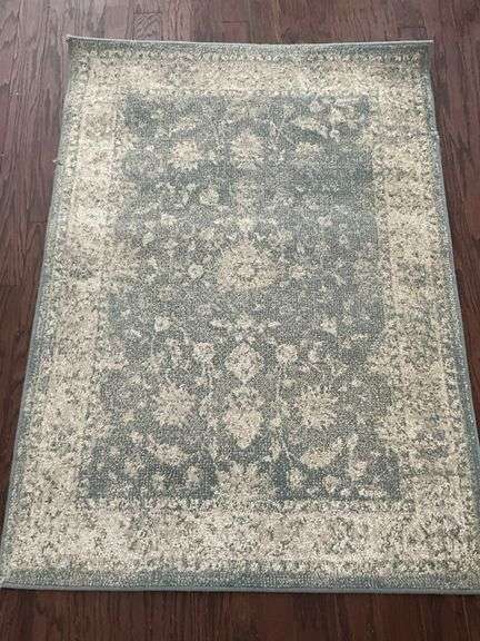 Home Decorators Collection Old Treasures Blue-Cream Area Rug