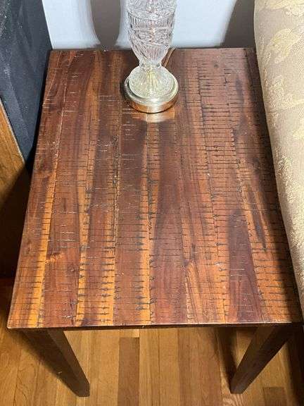 Wooden Side Table with Natural Finish