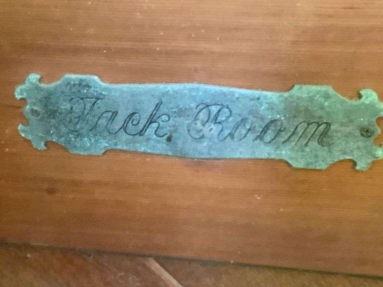 Horse Head Door Knocker and Tack Room Sign