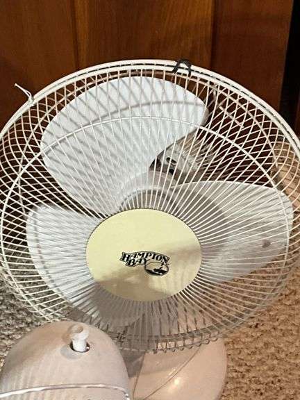 Four Electric Table Fans, Including Hampton Bay Models