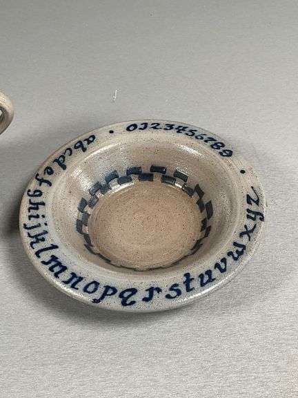 Alphabet Two-Piece Pottery Set by Rowe Pottery Works