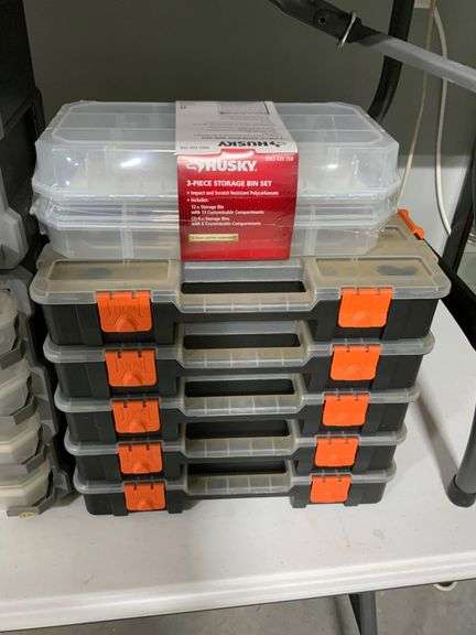 Plastic Storage Bins and Organizers, Including Husky and Other Brands