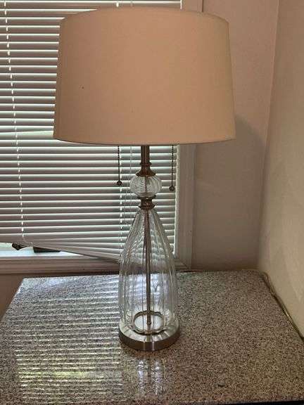 Table Lamp with Drum Shade and Accents