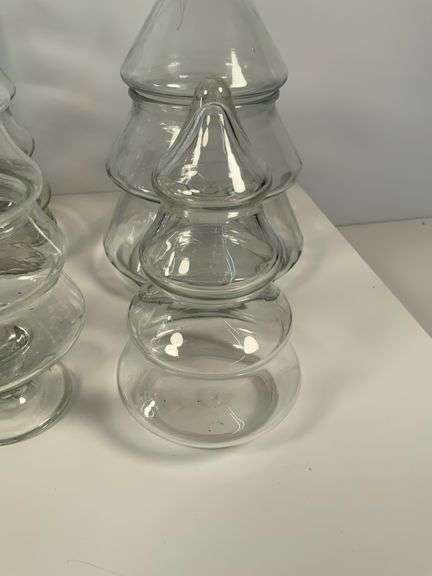 Glass Christmas-Themed Jars and Containers