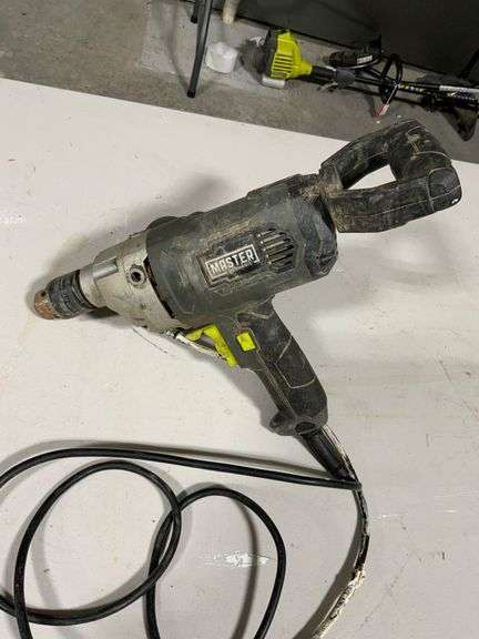 Master Electric Mud Mixer Spade-Handle Drill with 1/2-Inch Chuck