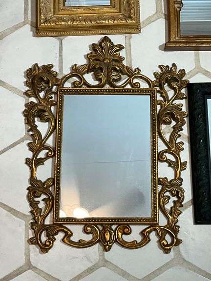 Five Ornate Framed Mirrors in Various Styles