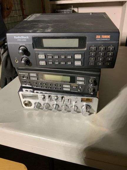 Three RadioShack Radios Including PRO-2052 and TRC-447