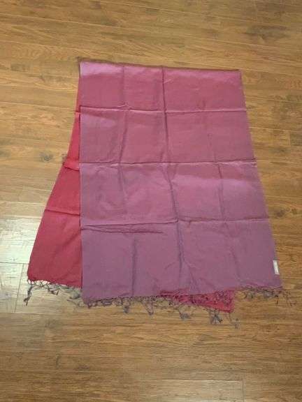 Long Scarf With Fringe, 100% Cashmere