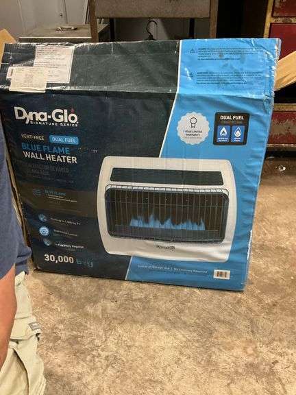 Dyna-Glo 30,000 BTU Dual-Fuel Blue Flame Wall Heater