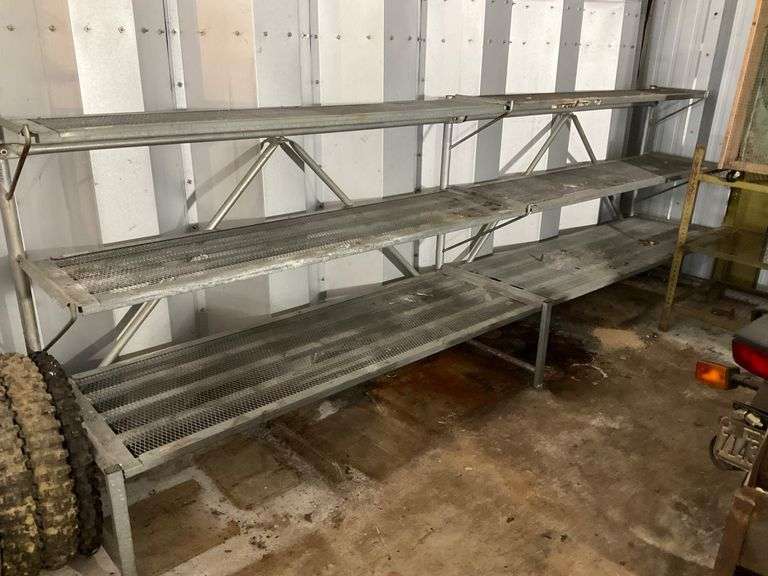 Polytex Metal Shelving Unit, 145” x 26.5” x 45.5”