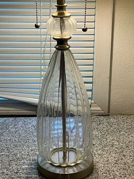 Table Lamp with Drum Shade and Accents