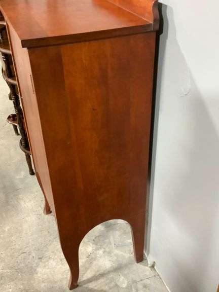 Wooden Music Cabinet With Single Door and Shelves