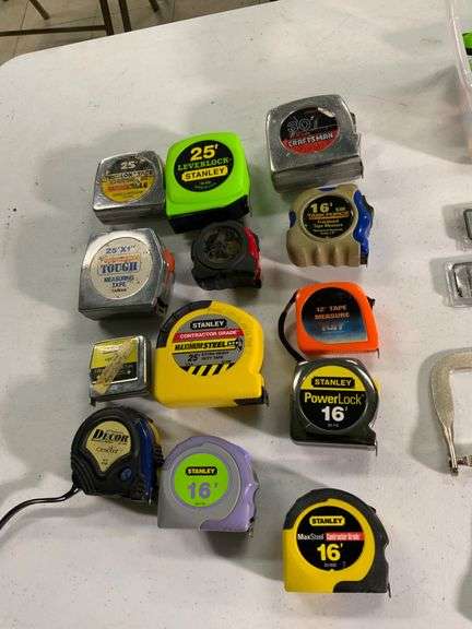 Measuring Tapes, Utility Knives, and Buck Bros Hacksaws