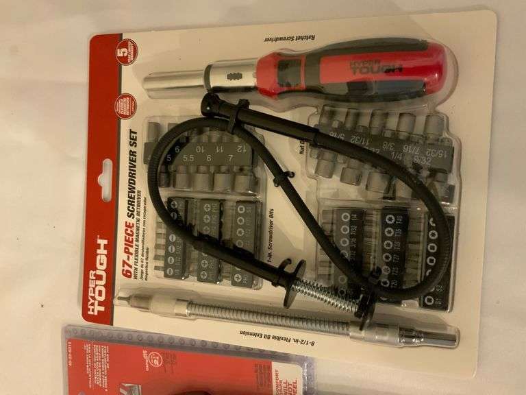 Milwaukee Ream and Punch Tool with Hyper Tough 67-Piece Screwdriver Set