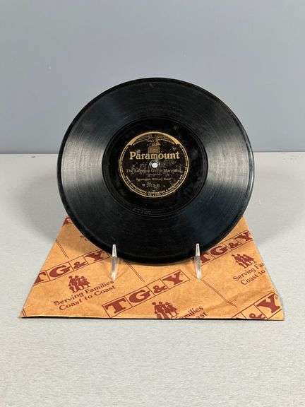 Paramount 78 RPM Record Featuring ‘The Sweetest Girl in Maryland’ by Paramount Military Band