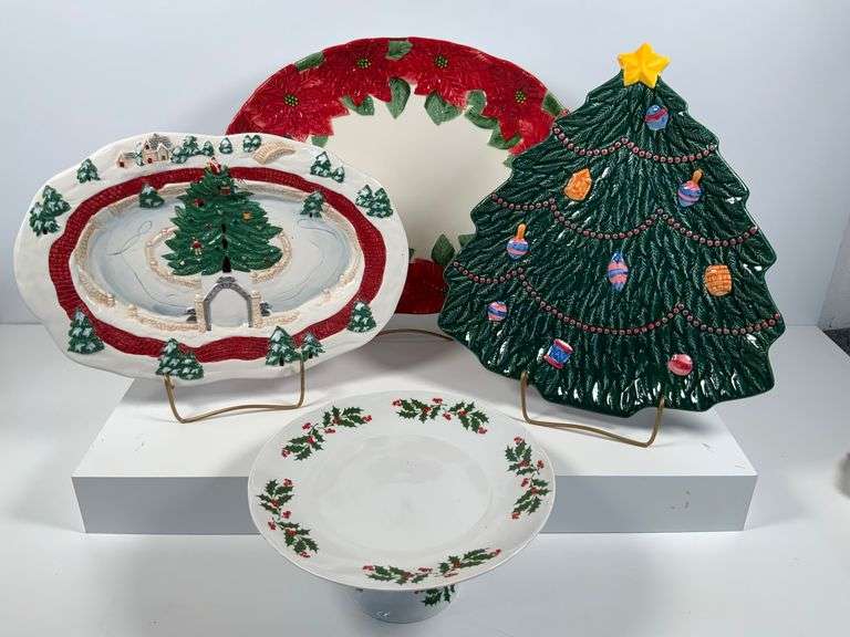 Holiday-Themed Ceramic Serving Pieces