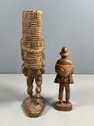 Barefoot Traveler Hand-Carved Wooden Statues, 1971