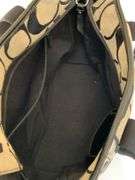 Coach Canvas Tote Bag with Signature Design and Dual Handles
