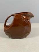 Fiesta Brown Disk Water Pitcher 7”