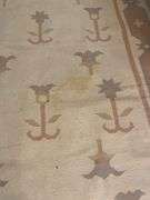 Flatweave Area Rug With Geometric and Floral Motif