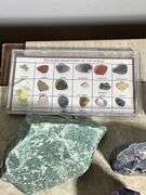 Stones, Minerals, and Crystals with Polished Gemstones Set