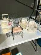 Porcelain Dolls, Boxes, and Doll Accessories
