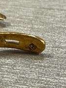 18k Gold Textured Earrings, 3.00 Grams