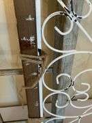 Decorative Wooden Window Frame and Metal-Wood Sign