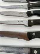 7 Revere Steak Knives with Two Types of Handles