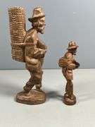 Barefoot Traveler Hand-Carved Wooden Statues, 1971