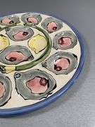 Tika by Lotus International 13-Inch Ceramic Oyster Plate