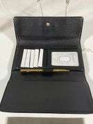 Michael Kors Black Genuine Leather Checkbook Wallet
