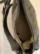 Dooney & Bourke Monogrammed Shoulder Bag with Leather Strap