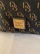 Dooney & Bourke Monogrammed Shoulder Bag with Leather Strap