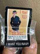 Vintage U.S. Navy Recruitment Poster Tube with Label