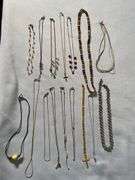 Beaded, Gold-Tone, and Silver-Tone Necklaces