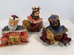 Three Nativity Wise Men Figures