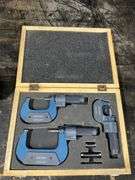 Cen-Tech Micrometer Set in Wooden Storage Case