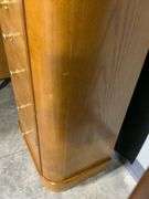Powell Oak Jewelry Armoire with Mirror and Multiple Drawers