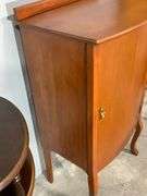 Larkin 1920s Wooden Music Cabinet with Interior Shelves