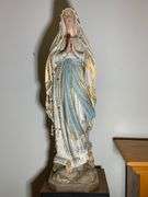 Religious Statue with Makers Mark, Approximately 41” Tall