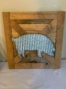 Farmhouse-Style Decor With Pig Artwork and Embellishments