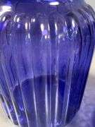 Cobalt Blue Glass Jars with Silver-Tone Rooster Lids