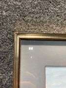Framed Artwork ‘Christmas in Wayzata’ by Charlotte Bennet, 1986